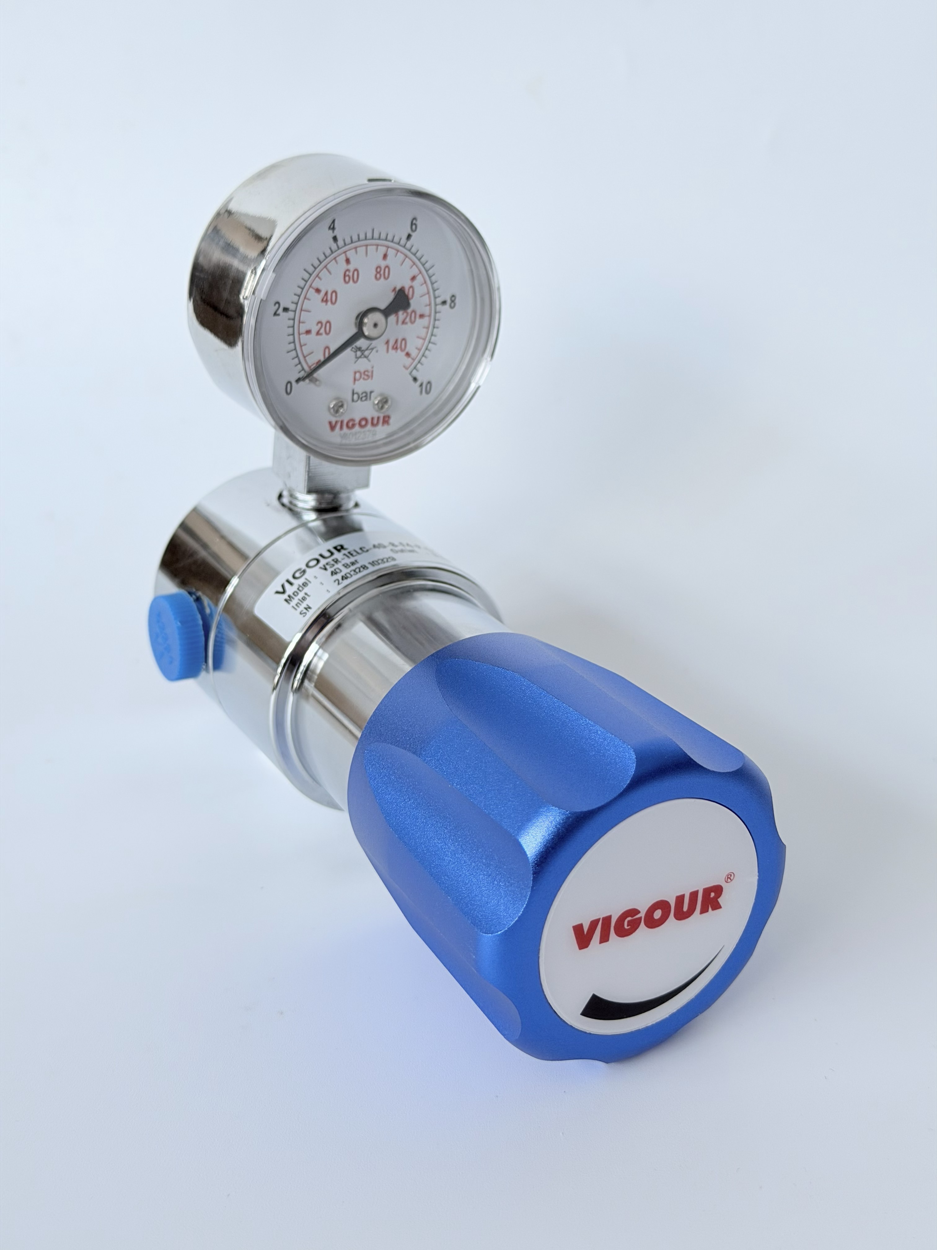 VIGOUR brand BA-grade cleanroom two-stage single-gauge pressure reducing valve,Shanghai Grelok Fluid System Co., Ltd,VIGOUR brand BA-grade cleanroom two-stage single-gauge pressure reducing valve