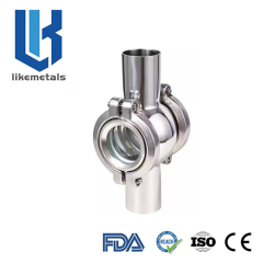 Sanitary Spherical 4‑Way Sight Glass