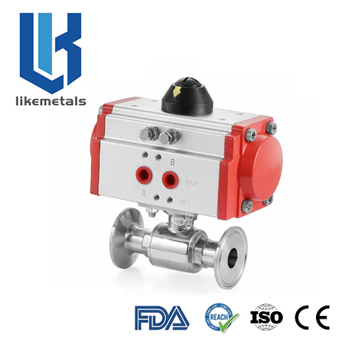 Pneumatic Tri‑clamp Ball Valve
