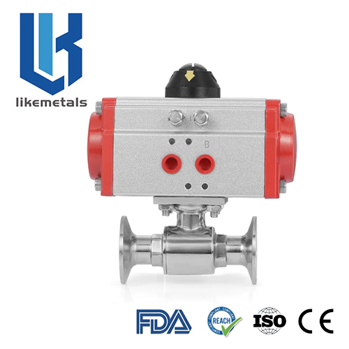 Pneumatic Tri‑clamp Ball Valve