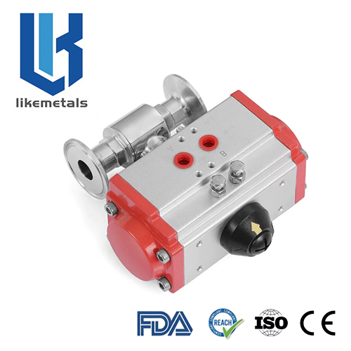 Pneumatic Tri‑clamp Ball Valve