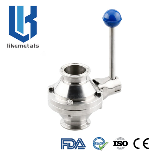 Quick install butterfly ball valve