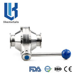 Quick install butterfly ball valve