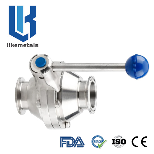 Quick install butterfly ball valve