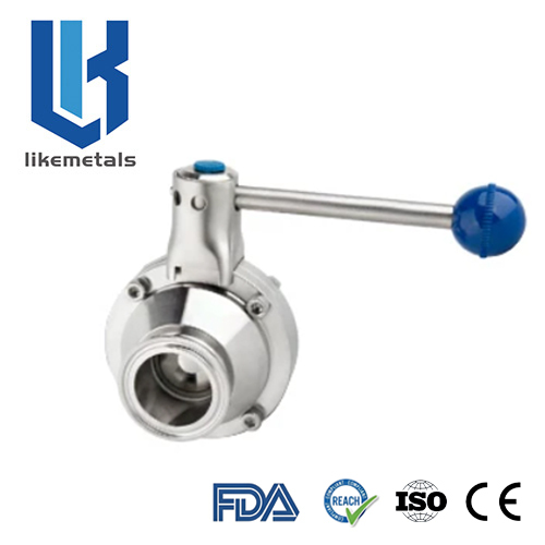 Quick install butterfly ball valve