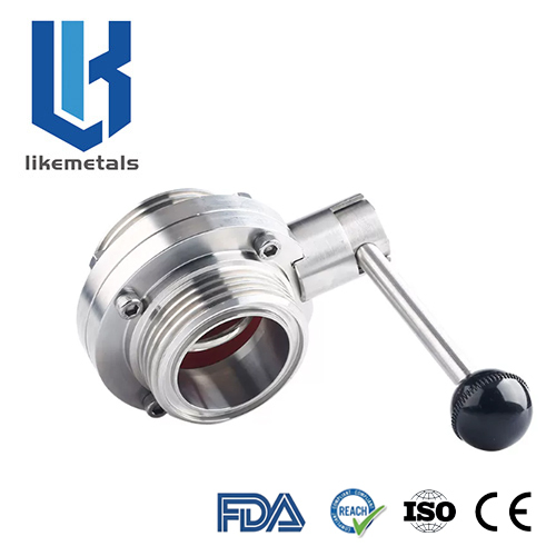 Thread butterfly ball valve