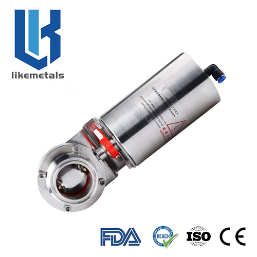 Stainless Steel Pneumatic Tri‑clamp Butterfly Valve