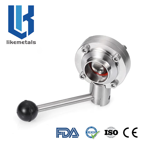 Weld type butterfly valve