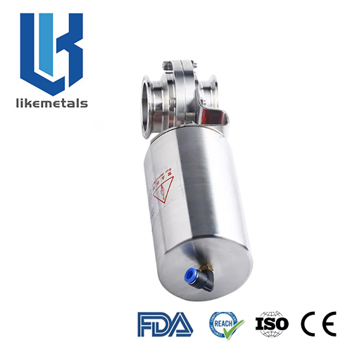 Stainless Steel Pneumatic Tri‑clamp Butterfly Valve