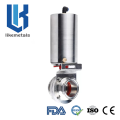 Stainless Steel Pneumatic Tri‑clamp Butterfly Valve