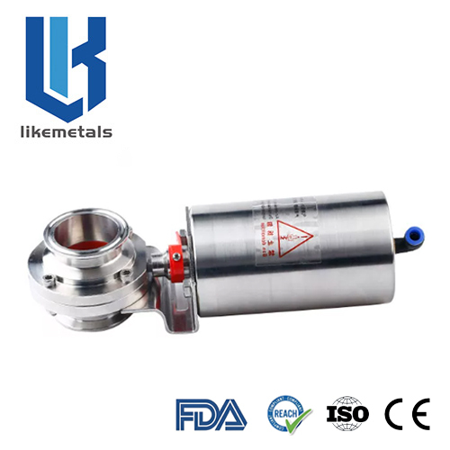 Stainless Steel Pneumatic Tri‑clamp Butterfly Valve
