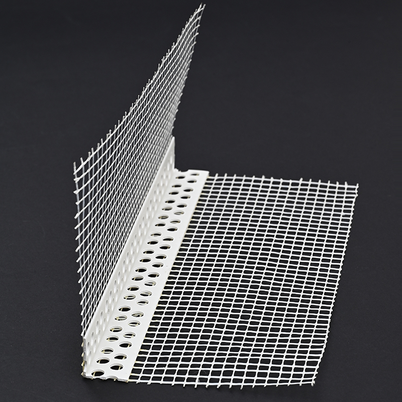 PVC Angle Line with Fiberglass Mesh,Drywall Corner Beads with Net,PVC Extrusion Profile,JH Fiberglass,PVC angle line with mesh, Corner beads