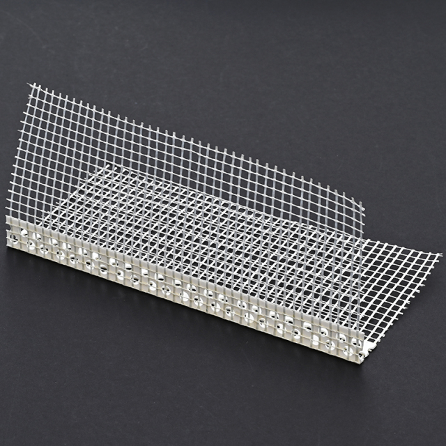 PVC Angle Line with Fiberglass Mesh,Drywall Corner Beads with Net,PVC Extrusion Profile,JH Fiberglass,PVC angle line with mesh, Corner beads