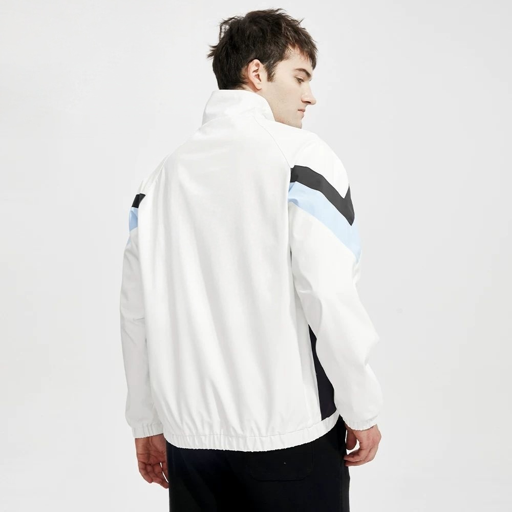 White sports jacket windbreaker