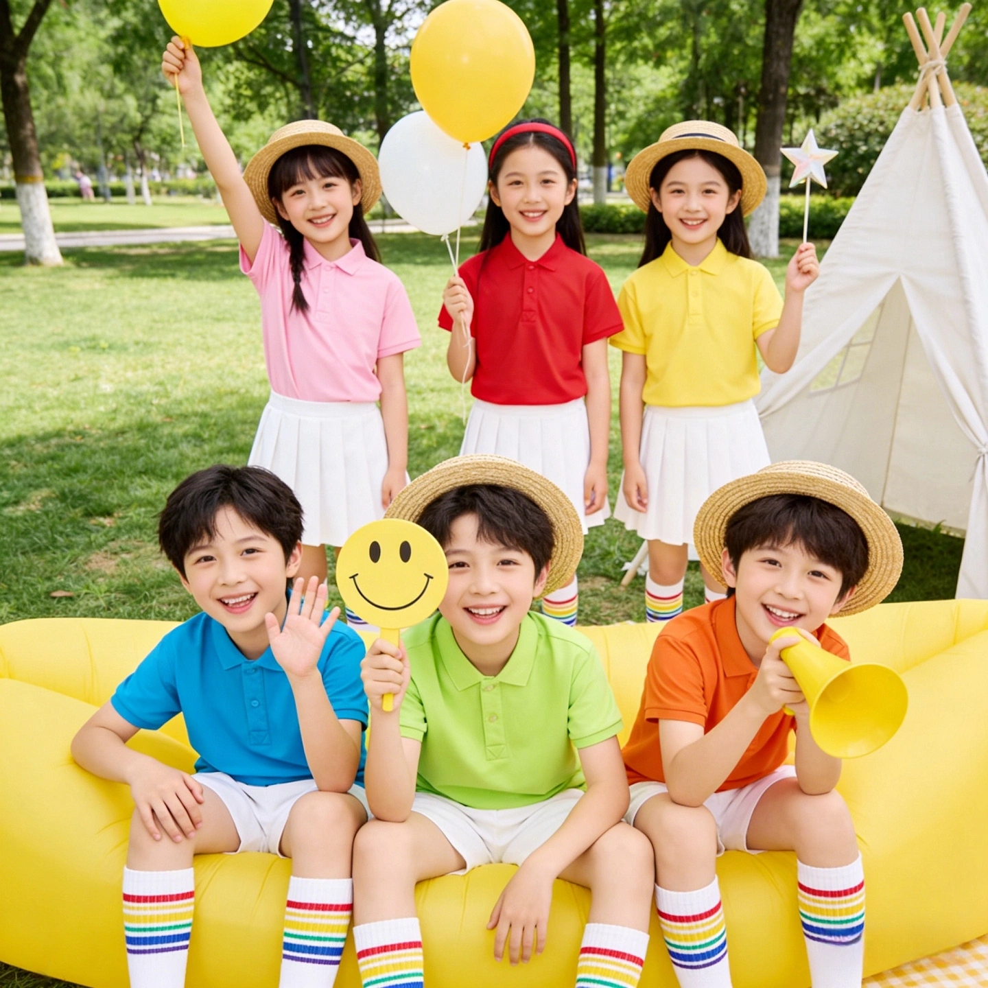 Multi color summer parent-child short sleeved set can be customized with any image, logo, and printed name and number