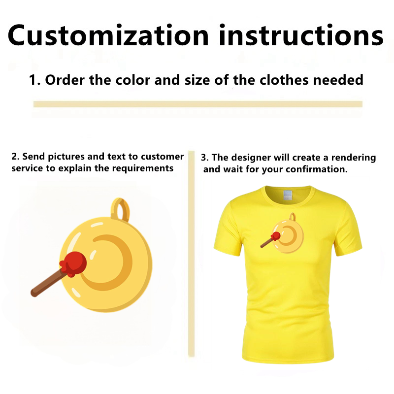 Yellow summer short sleeved copper gong flower and bird pattern can be customized with any image, logo, and printed with name and number