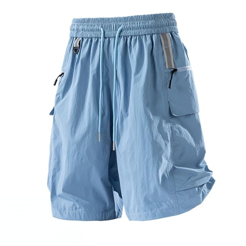 Sky blue summer thin quick drying sports shorts