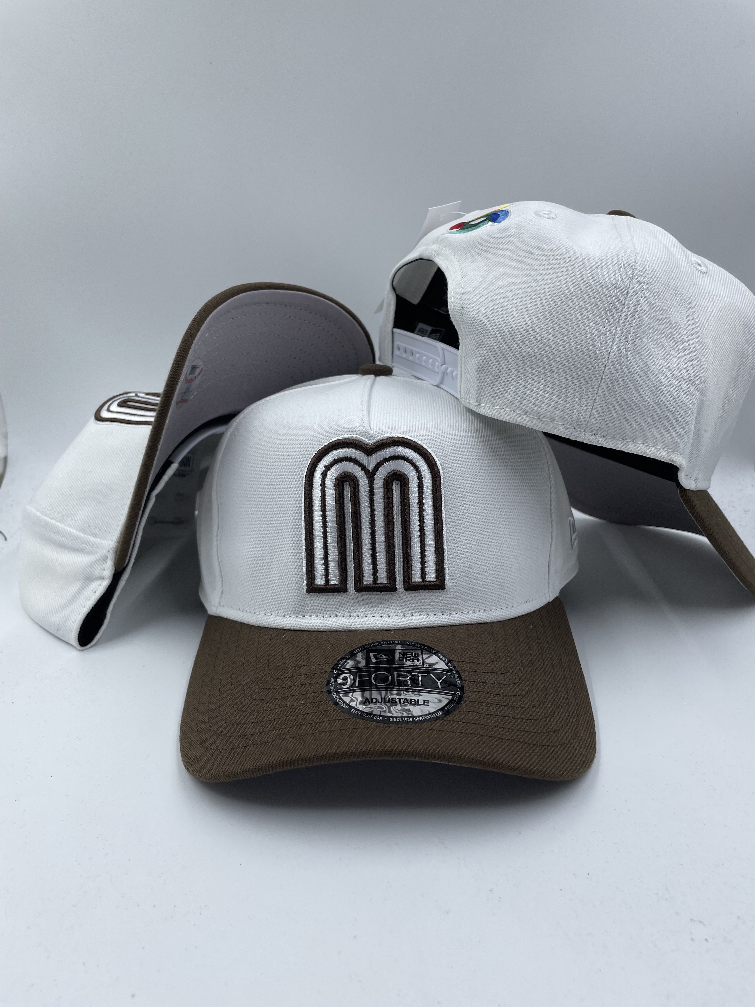 New Era 9FORTY Mexico M Logo Adjustable Embroidered Baseball Cap