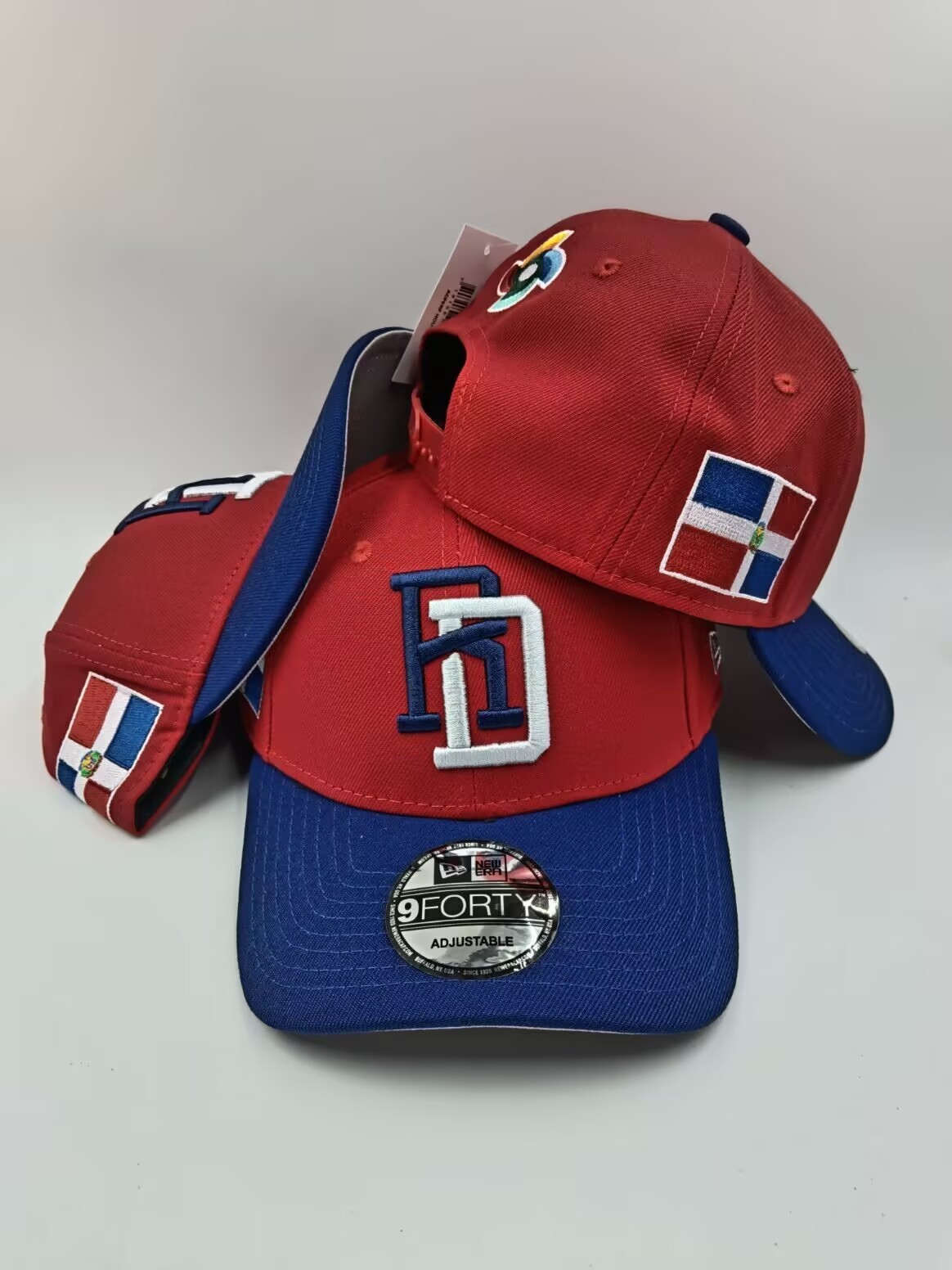 New Era 9FORTY Dominican Republic RD Logo Adjustable Embroidered Baseball Cap