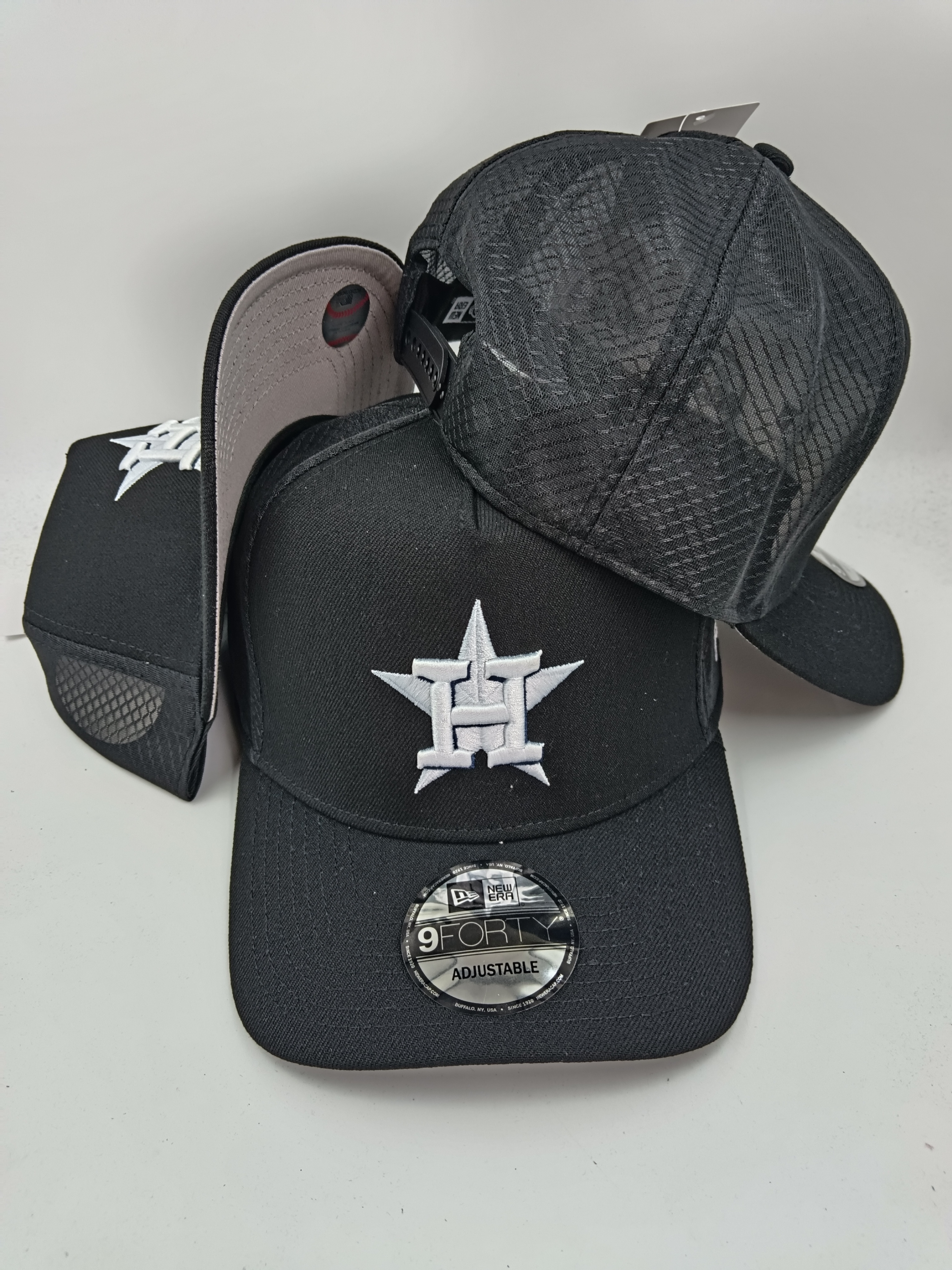 New Era 9FORTY Houston Astros Mesh Back Adjustable Embroidered Baseball Cap
