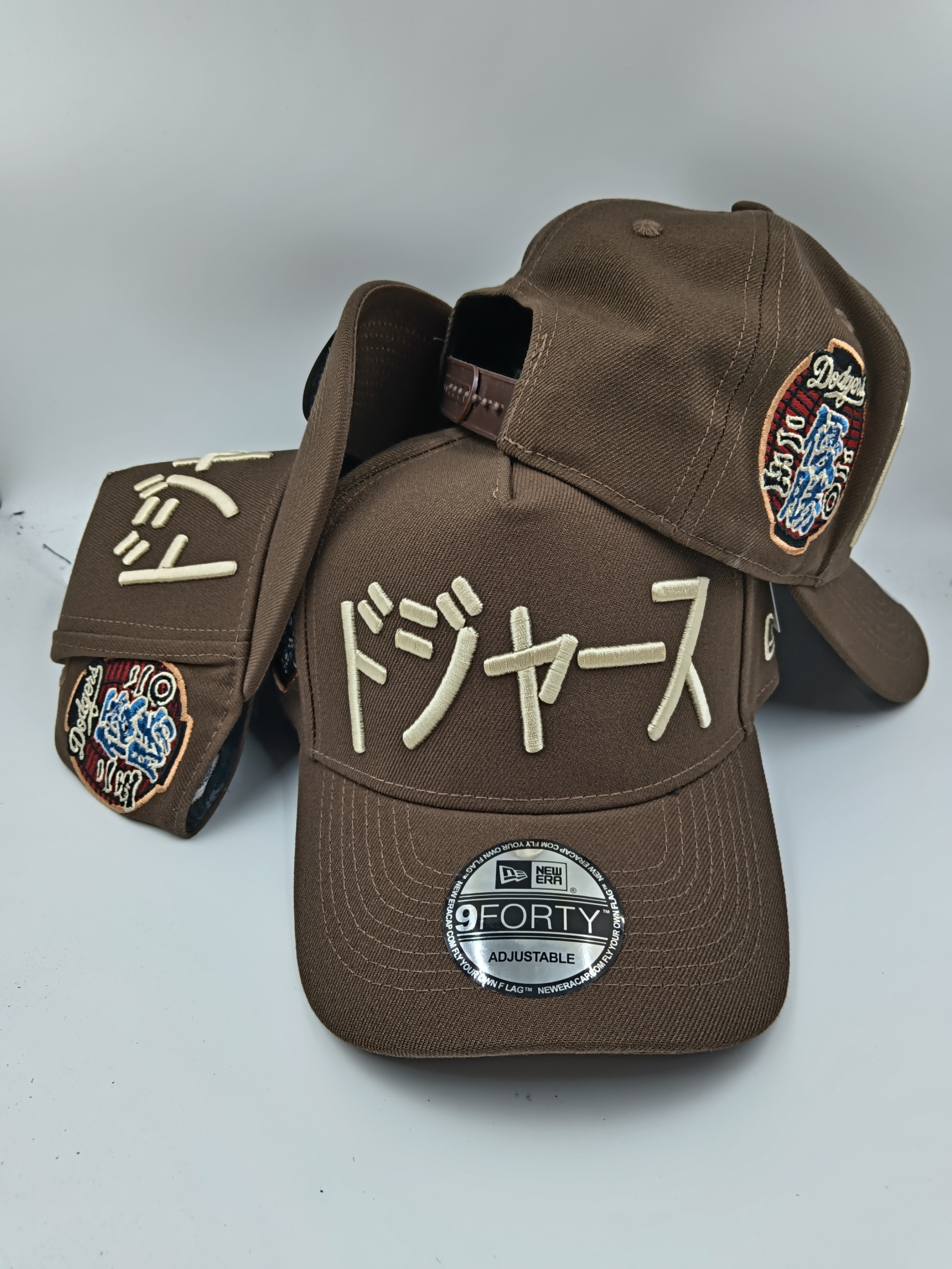 New Era 9FORTY Los Angeles Dodgers Japanese Katakana Logo Adjustable Embroidered Baseball Cap