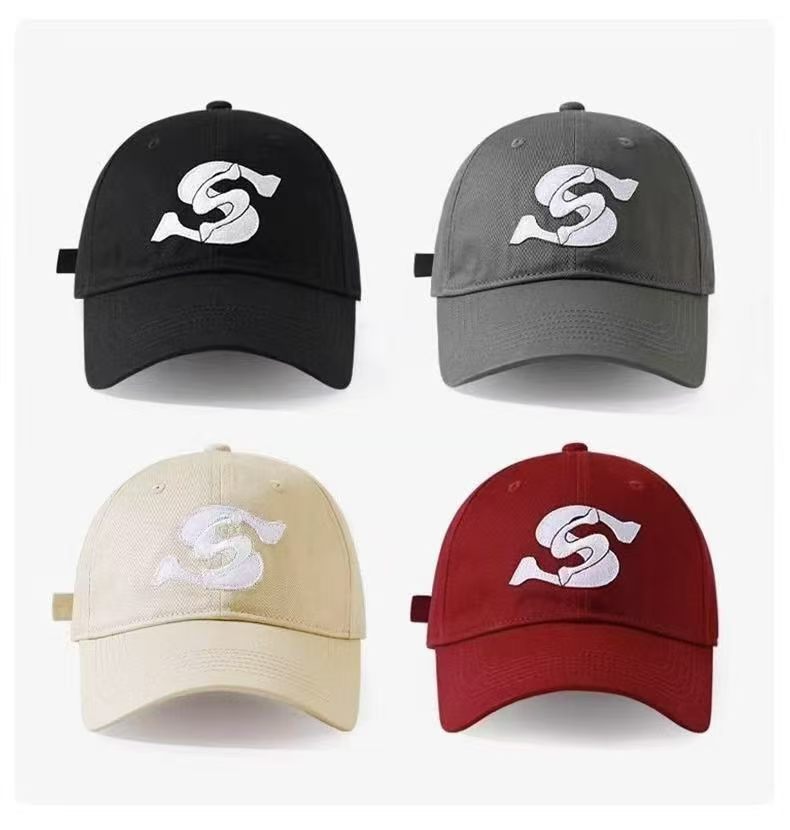 Stylized Letter S Embroidered Vintage Washed Baseball Dad Hat