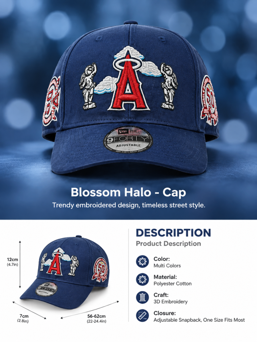 New Era 9FORTY Los Angeles Angels 50th Anniversary Adjustable Embroidered Baseball Cap