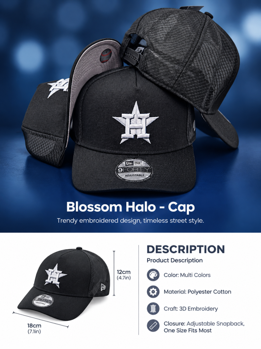 New Era 9FORTY Houston Astros Mesh Back Adjustable Embroidered Baseball Cap