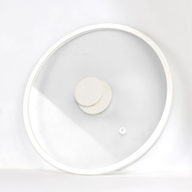 Narrow-edged silicone rim flat galss lid,MY SHOP,Narrow-edged silicone rim flat galss lid