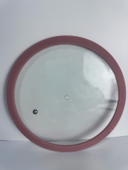 Three-tooth silicone rim flat galss lid,MY SHOP,Three-tooth silicone rim flat galss lid