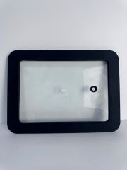 Rectangular silicone rim glass pot lid,MY SHOP,Rectangular silicone rim glass pot lid
