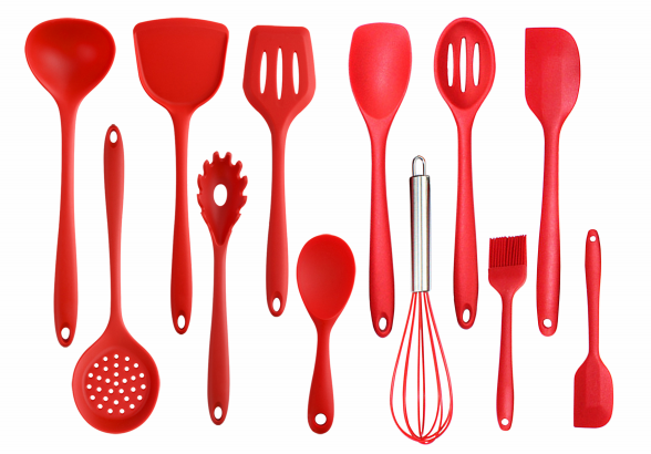 12PCS Food Grade Silicone Kitchen Cooking Utensil Set,MY SHOP,12PCS Food Grade Silicone Kitchen Cooking Utensil Set
