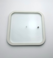 Square silicone rim glass pot lid,MY SHOP,Square silicone rim glass pot lid