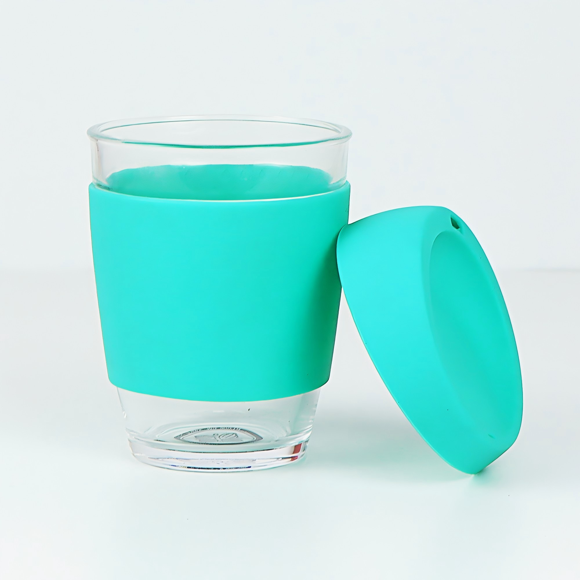 Eco Silicone Reusable Glass Coffee Cup Mug With Silicone Sleeve and Lid,MY SHOP,Eco Silicone Reusable Glass Coffee Cup Mug With Silicone Sleeve and Lid