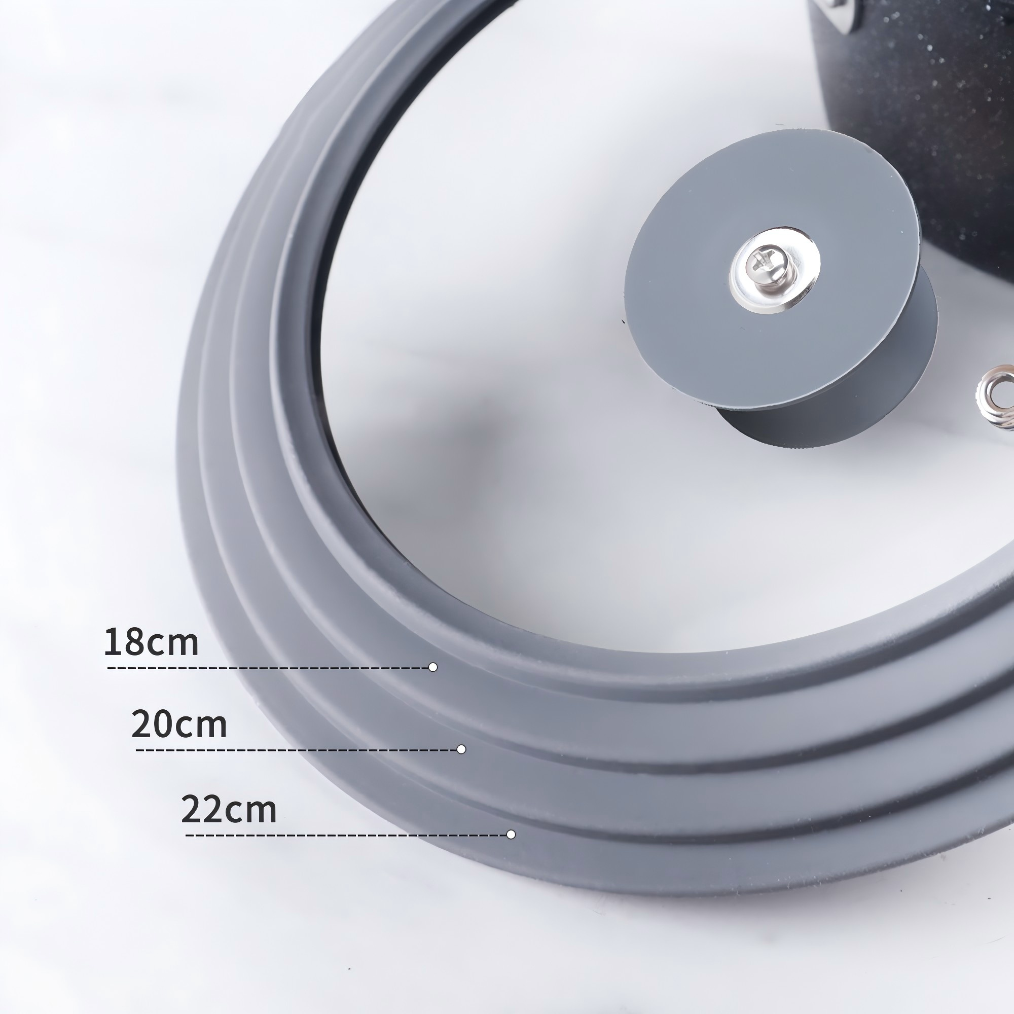 Universal Multi-Sized Silicone Glass Lid,MY SHOP,Universal Multi-Sized Silicone Glass Lid