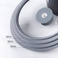 Universal Multi-Sized Silicone Glass Lid,MY SHOP,Universal Multi-Sized Silicone Glass Lid