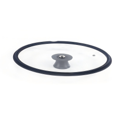 Wide-edge silicone rim flat galss lid,MY SHOP,Wide-edge silicone rim flat galss lid