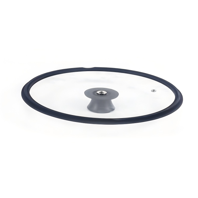 Wide-edge silicone rim flat galss lid,MY SHOP,Wide-edge silicone rim flat galss lid