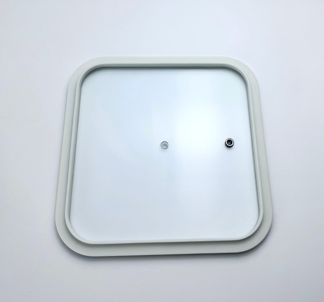 Square silicone rim glass pot lid,MY SHOP,Square silicone rim glass pot lid