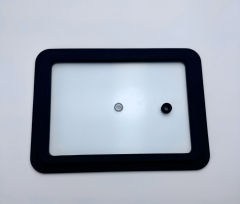 Rectangular silicone rim glass pot lid,MY SHOP,Rectangular silicone rim glass pot lid