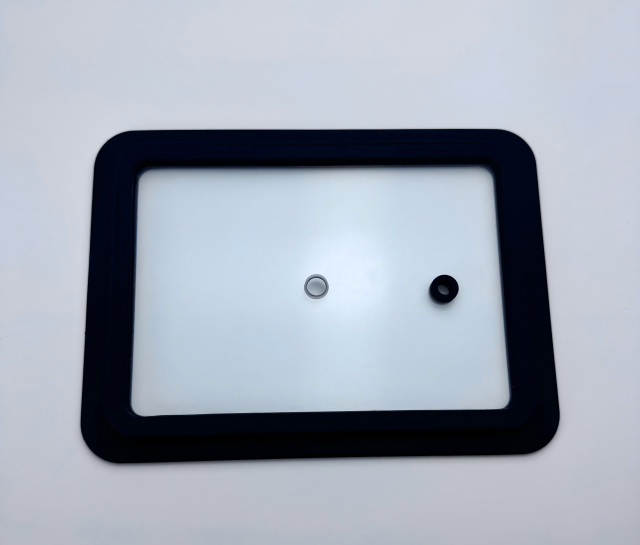Rectangular silicone rim glass pot lid,MY SHOP,Rectangular silicone rim glass pot lid