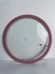 Three-tooth silicone rim flat galss lid,MY SHOP,Three-tooth silicone rim flat galss lid