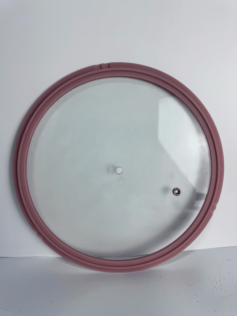 Three-tooth silicone rim flat galss lid,MY SHOP,Three-tooth silicone rim flat galss lid