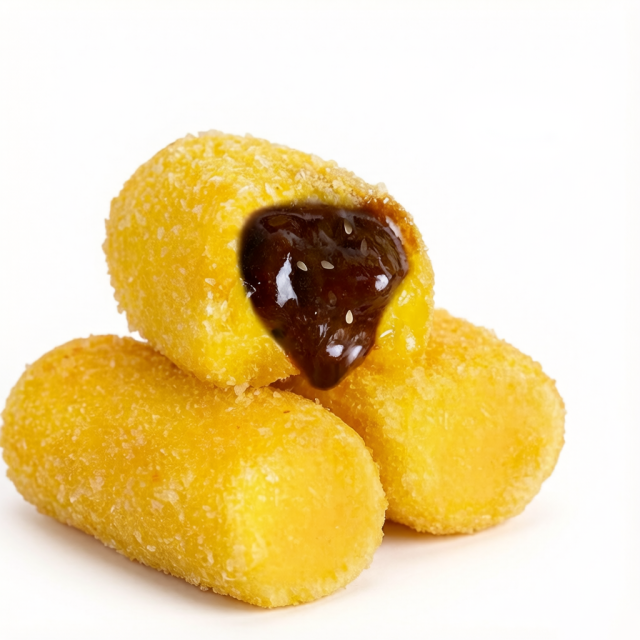 FROZEN BROWN SUGAR STUFFED MILLET GLUTINOUS RICE CAKE