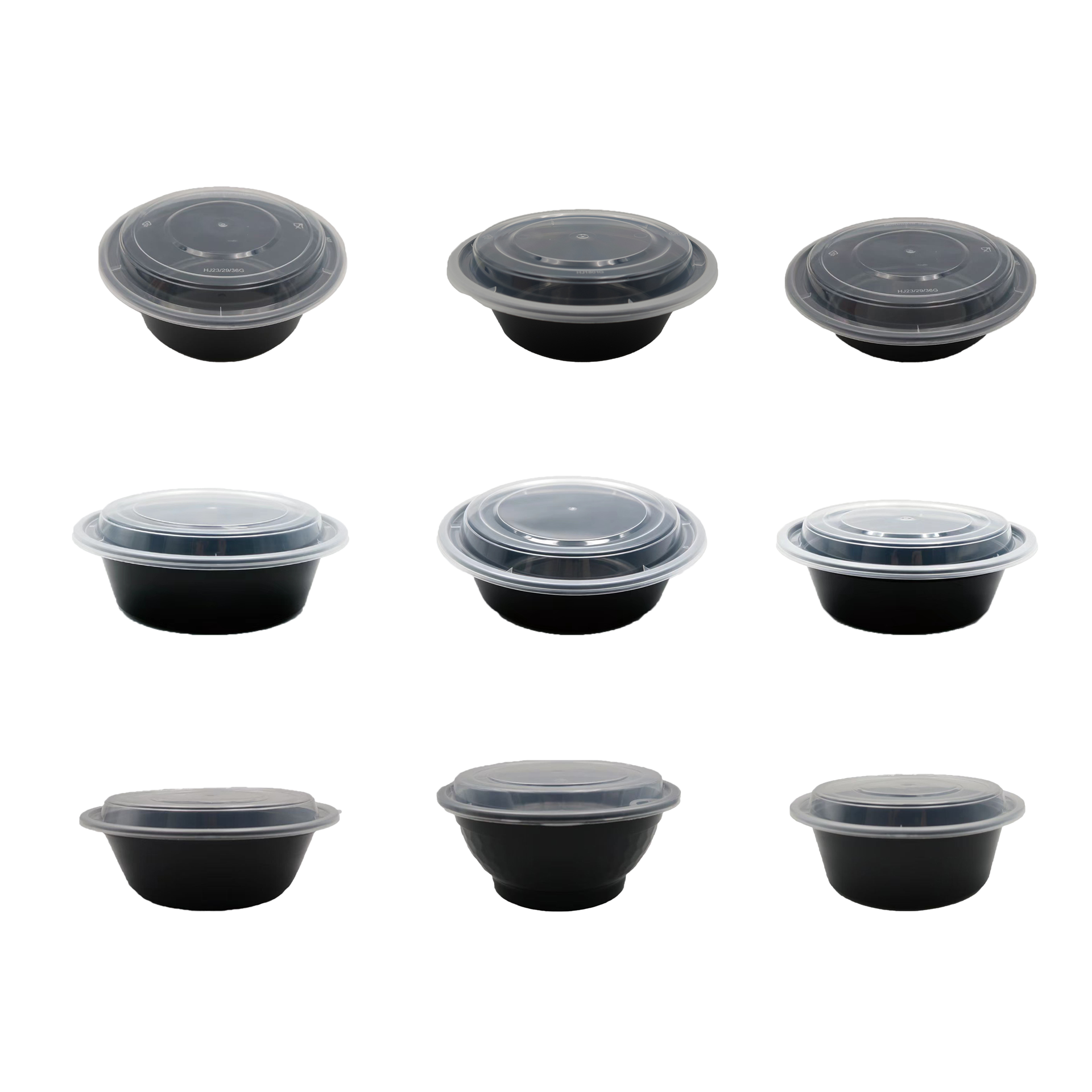 Disposable Round Plastic Food Containers