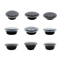 Disposable Round Plastic Food Containers