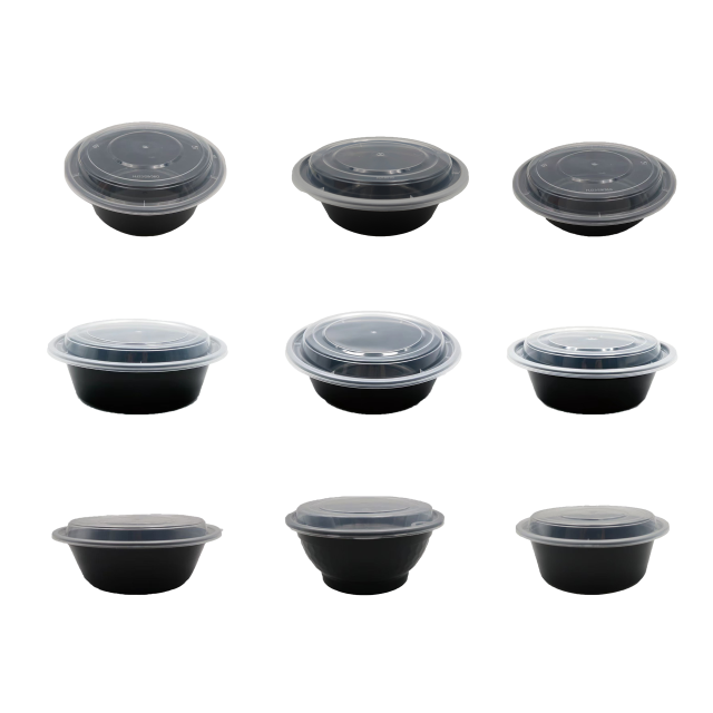 Disposable Round Plastic Food Containers