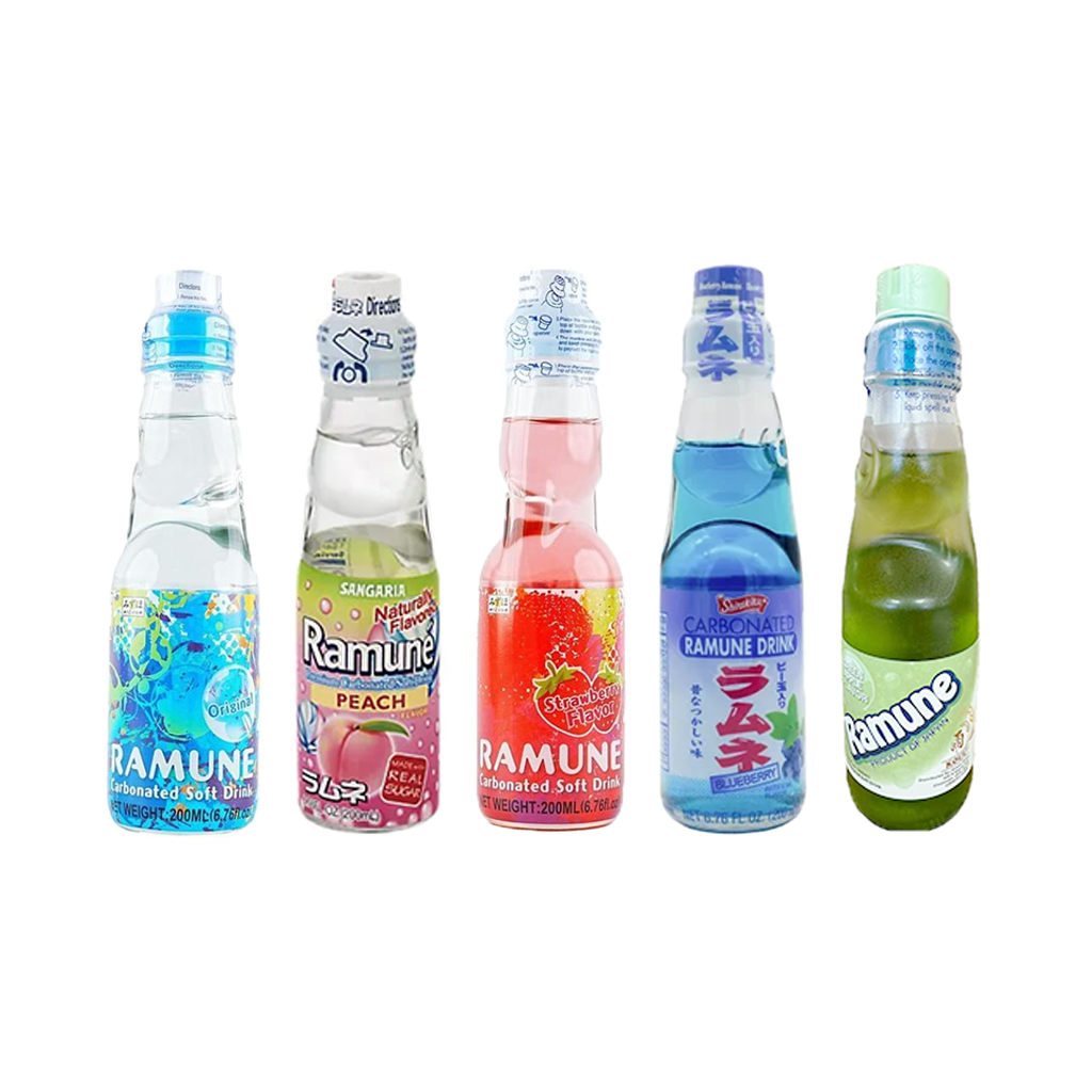 Japanese Ramune Soda(5-Flavor Set)