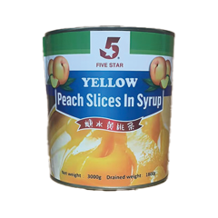 Canned Yellow Peach Slices in Syrup