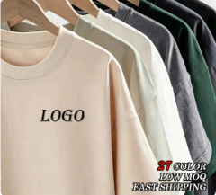 Custom 230gsm Cotton Tshirt DTG Print Logo Regular Fit Commute OEM ODM Bulk Manufacturer,Changsha Fancy Apparel Co.,Ltd.,Custom 230gsm Cotton Tshirt DTG Print Logo Regular Fit Commute OEM ODM Bulk Manufacturer